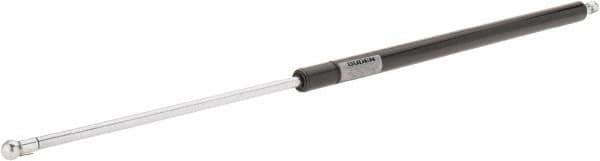 Value Collection - 0.39" Rod Diam, 0.87" Tube Diam, 150 Lb Capacity, Fixed Force Gas Spring - 27.8" Extended Length, 10" Stroke Length, Metal Socket, Black Nitride Piston - Exact Tool & Supply