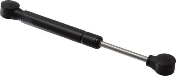 Value Collection - 0.24" Rod Diam, 0.59" Tube Diam, 60 Lb Capacity, Fixed Force Gas Spring - 7.5" Extended Length, 2" Stroke Length, Plastic Ball Socket, Black Nitride Piston - Exact Tool & Supply