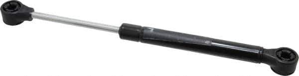 Value Collection - 0.24" Rod Diam, 0.59" Tube Diam, 40 Lb Capacity, Fixed Force Gas Spring - 9.6" Extended Length, 3.15" Stroke Length, Plastic Ball Socket, Black Nitride Piston - Exact Tool & Supply