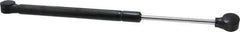 Value Collection - 0.24" Rod Diam, 0.59" Tube Diam, 40 Lb Capacity, Fixed Force Gas Spring - 12" Extended Length, 3.5" Stroke Length, Plastic Ball Socket, Black Nitride Piston - Exact Tool & Supply