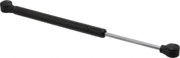 Value Collection - 0.24" Rod Diam, 0.59" Tube Diam, 80 Lb Capacity, Fixed Force Gas Spring - 12" Extended Length, 3.5" Stroke Length, Plastic Ball Socket, Black Nitride Piston - Exact Tool & Supply