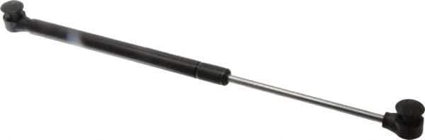 Value Collection - 0.24" Rod Diam, 0.59" Tube Diam, 60 Lb Capacity, Fixed Force Gas Spring - 14.5" Extended Length, 5" Stroke Length, Plastic Ball Socket, Black Nitride Piston - Exact Tool & Supply