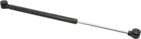 Value Collection - 0.24" Rod Diam, 0.59" Tube Diam, 100 Lb Capacity, Fixed Force Gas Spring - 14.5" Extended Length, 5" Stroke Length, Plastic Ball Socket, Black Nitride Piston - Exact Tool & Supply