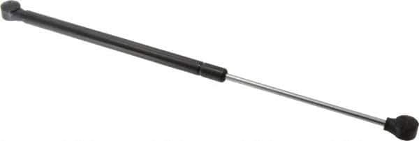 Value Collection - 0.24" Rod Diam, 0.59" Tube Diam, 20 Lb Capacity, Fixed Force Gas Spring - 17.19" Extended Length, 6.18" Stroke Length, Plastic Ball Socket, Black Nitride Piston - Exact Tool & Supply