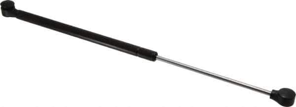 Value Collection - 0.24" Rod Diam, 0.59" Tube Diam, 60 Lb Capacity, Fixed Force Gas Spring - 17.19" Extended Length, 6.18" Stroke Length, Plastic Ball Socket, Black Nitride Piston - Exact Tool & Supply