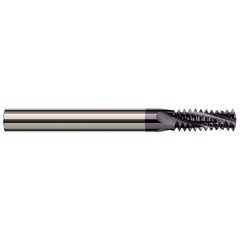 Harvey Tool - 6-32 Internal/External 32 TPI 1/8" Shank 3-Flute Solid Carbide Helical Flute Thread Mill - Exact Tool & Supply