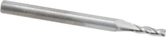 RobbJack - 5/64", 1/4" LOC, 1/8" Shank Diam, 1-1/2" OAL, 3 Flute, Solid Carbide Square End Mill - Single End, Uncoated, Spiral Flute, 30° Helix, Centercutting, Right Hand Cut, Right Hand Flute, Series NR-303 - Exact Tool & Supply