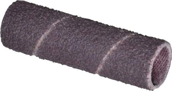 Made in USA - 50 Grit Aluminum Oxide Coated Spiral Band - 1/2" Diam x 2" Wide, Coarse Grade - Exact Tool & Supply