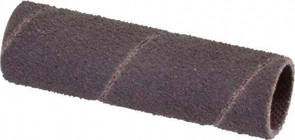 Made in USA - 80 Grit Aluminum Oxide Coated Spiral Band - 1/2" Diam x 2" Wide, Medium Grade - Exact Tool & Supply