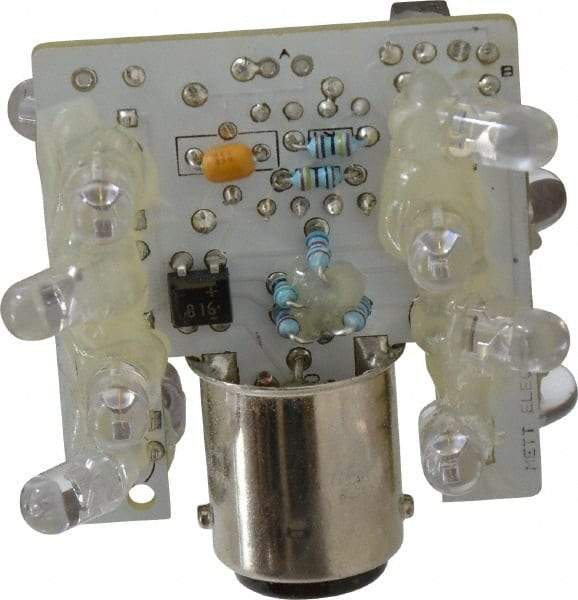 Eaton Cutler-Hammer - LED Lamp, Green, Steady, Stackable Tower Light Module - 24 VAC/VDC, 59 Milliamp, IP65 Ingress Rating, 4, 13, 4X NEMA Rated, Base Mount - Exact Tool & Supply