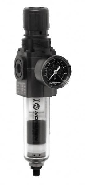 Norgren - 1/4" NPT Port Compact 1 Piece Filter/Regulator FRL Unit - Exact Tool & Supply
