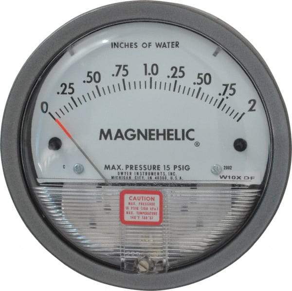 Dwyer - 15 Max psi, 2% Accuracy, NPT Thread Air Filter Kit - 1/8 Inch Thread, 2 Inch Water Column, 140°F Max - Exact Tool & Supply