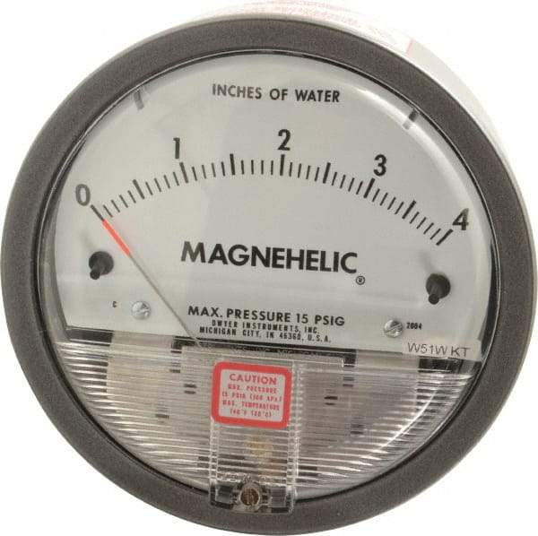 Dwyer - 15 Max psi, 2% Accuracy, NPT Thread Air Filter Kit - 1/8 Inch Thread, 4 Inch Water Column, 140°F Max - Exact Tool & Supply