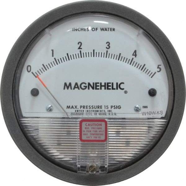 Dwyer - 15 Max psi, 2% Accuracy, NPT Thread Air Filter Kit - 1/8 Inch Thread, 5 Inch Water Column, 140°F Max - Exact Tool & Supply