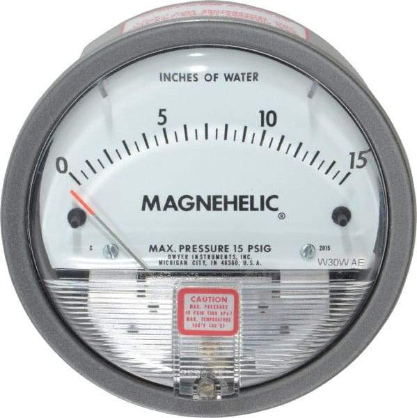 Dwyer - 15 Max psi, 2% Accuracy, NPT Thread Air Filter Kit - 1/8 Inch Thread, 15 Inch Water Column, 140°F Max - Exact Tool & Supply