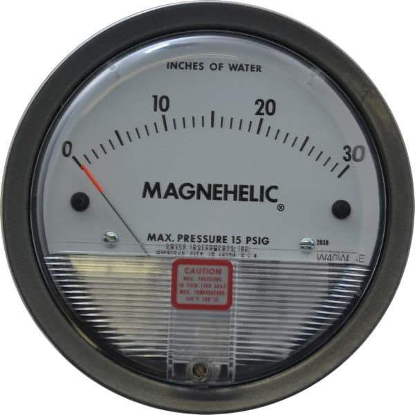 Dwyer - 15 Max psi, 2% Accuracy, NPT Thread Air Filter Kit - 1/8 Inch Thread, 30 Inch Water Column, 140°F Max - Exact Tool & Supply