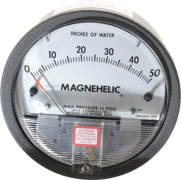 Dwyer - 15 Max psi, 2% Accuracy, NPT Thread Air Filter Kit - 1/8 Inch Thread, 50 Inch Water Column, 140°F Max - Exact Tool & Supply