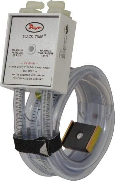 Dwyer - 50 Max psi, Slack Tube Manometer - -6 to 6 Inch Water Column, 130°F Max - Exact Tool & Supply