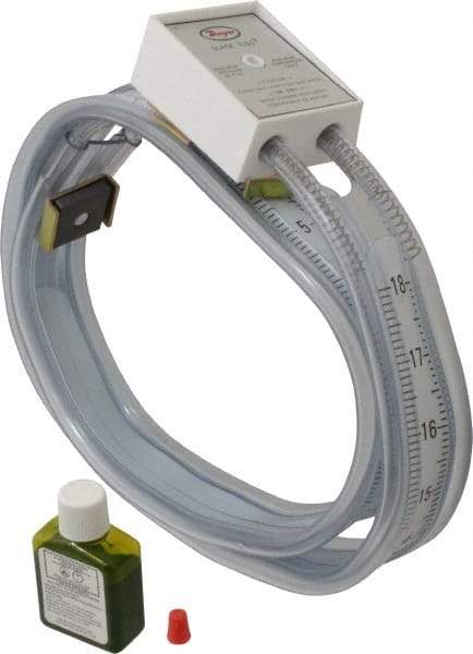 Dwyer - 50 Max psi, Slack Tube Manometer - -18 to 18 Inch Water Column, 130°F Max - Exact Tool & Supply
