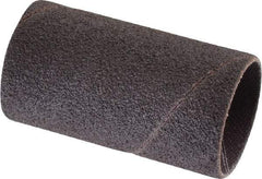 Made in USA - 80 Grit Aluminum Oxide Coated Spiral Band - 1" Diam x 2" Wide, Medium Grade - Exact Tool & Supply