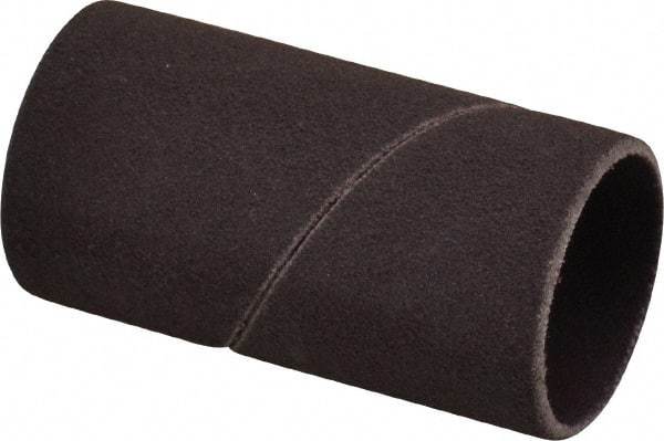 Made in USA - 120 Grit Aluminum Oxide Coated Spiral Band - 1" Diam x 2" Wide, Fine Grade - Exact Tool & Supply