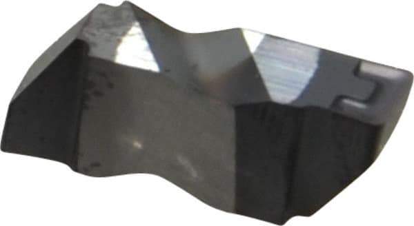 Kennametal - 3189NG K Grade KC5010, 4.8mm Cutting Width Carbide Grooving Insert - 3.81mm Max Depth of Cut, Right Hand, 0.57mm Corner Radius, TiAlN Finish - Exact Tool & Supply