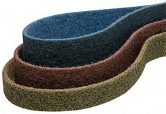Superior Abrasives - 4" Wide x 132" OAL, Aluminum Oxide Abrasive Belt - Aluminum Oxide, Medium, Nonwoven - Exact Tool & Supply