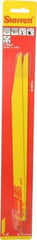 Starrett - 12" Long x 3/4" Thick, Bi-Metal Reciprocating Saw Blade - Tapered Profile, 10 to 14 TPI, Toothed Edge, Universal Shank - Exact Tool & Supply