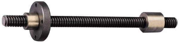 Keystone Threaded Products - TR55x12.0 Acme, 2m Long, Alloy Steel Trapezoidal Roll Metric Threaded Rod - Black Oxide Finish, Right Hand Thread - Exact Tool & Supply