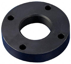 Keystone Threaded Products - 0.937-16 Int Thread, 7/16 - 5/8" Bar Diam, 2.63" Flange OD x 0.53" Thickness Precision Acme Mounting Flange - 4 Mounting Holes, Black Oxide Finish, Carbon Steel - Exact Tool & Supply