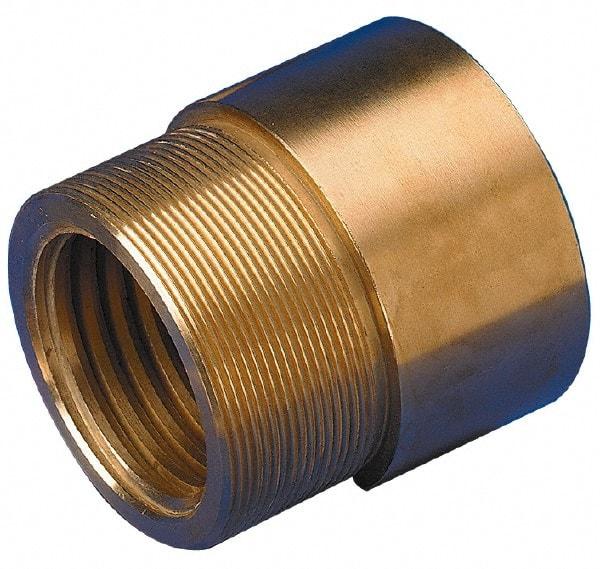 Keystone Threaded Products - 0.68" Long, 0.62" High, 0.38" Thread Length, Bronze, Right Hand, Round, Precision Acme Nut - 0.562-18 Thread Size, 2C Class of Fit - Exact Tool & Supply