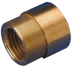Keystone Threaded Products - 0.68" Long, 0.62" High, 0.38" Thread Length, Bronze, Right Hand, Round, Precision Acme Nut - 0.562-18 Thread Size, 2C Class of Fit - Exact Tool & Supply