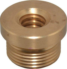 Keystone Threaded Products - 1.12" Long, 3/4" High, 1/2" Thread Length, Bronze, Right Hand, Round, Precision Acme Nut - 0.937-16 Thread Size, 2C Class of Fit - Exact Tool & Supply