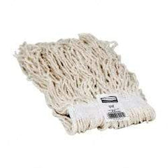 Rubbermaid - 1" White Head Band, Small Rayon Cut End Mop Head - 4 Ply, Side Loading Connection, Use for Finishing - Exact Tool & Supply
