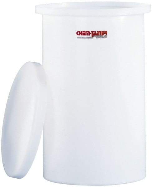Made in USA - Round Polyethylene Tank Cover for 650 Gallon Container - 3/8" Thick - Exact Tool & Supply