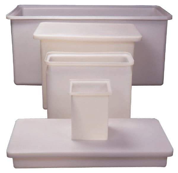 Made in USA - 112 Gallon Rectangular Plastic Tank - 30" High x 24" Diam - Exact Tool & Supply