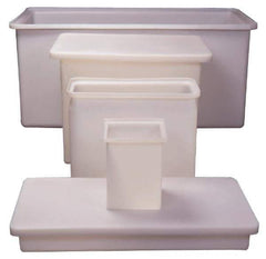 Made in USA - 112 Gallon Rectangular Plastic Tank - 30" High x 24" Diam - Exact Tool & Supply