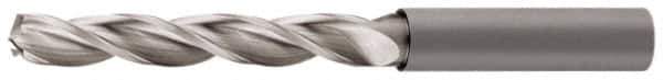 Walter-Titex - 5.55mm 130° Solid Carbide Jobber Drill - Bright Finish, Right Hand Cut, Spiral Flute, Straight Shank, 3.23" OAL, Standard Point - Exact Tool & Supply