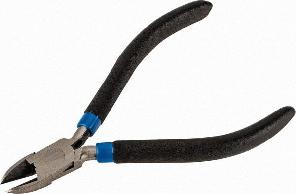 Armstrong - 4-1/4" OAL, Diagonal Cutter - 9/16" Jaw Length x 7/16" Jaw Width, Oval Head, Plastic Cushion Handle - Exact Tool & Supply