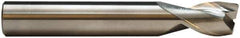 M.A. Ford - 3/8", 2 Flute, Solid Carbide, 0.03" Corner Radius End Mill - 4" OAL, 1/2" LOC - Exact Tool & Supply