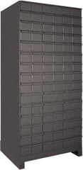Durham - 90 Drawer, Small Parts Steel Storage Cabinet - 14" Deep x 35" Wide x 63" High - Exact Tool & Supply