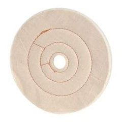 Dico - 8" Diam x 1/2" Thick Unmounted Buffing Wheel - Cushion Sewn, 1" Arbor Hole, Medium Density - Exact Tool & Supply
