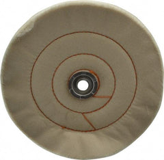 Dico - 8" Diam x 3/4" Thick Unmounted Buffing Wheel - Cushion Sewn, 1/2" Arbor Hole, Medium Density - Exact Tool & Supply