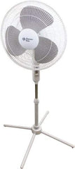 Comfort Zone - 16" Blade, 445 Max CFM, Standing Fan - 0.42 Amps, 120 Volts, 3 Speed - Exact Tool & Supply