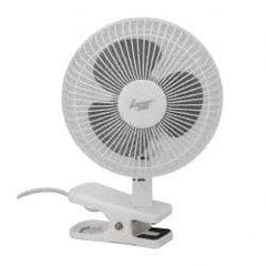 Comfort Zone - 6" Blade, 55 Max CFM, Clip Fan - 0.125 Amps, 115 Volts, 2 Speed - Exact Tool & Supply
