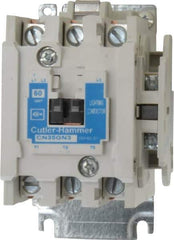 Eaton Cutler-Hammer - No Enclosure, 3 Pole, Electrically Held Lighting Contactor - 60 A at 480 V (Tungsten), 60 A at 600 V (Ballast or Mercury Vapor), 110 VAC at 50 Hz, 120 VAC at 60 Hz - Exact Tool & Supply