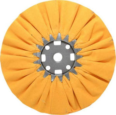Divine Brothers - 10" Diam x 1/2" Thick Unmounted Buffing Wheel - Ventilated Bias Cut, 3/4" Arbor Hole - Exact Tool & Supply
