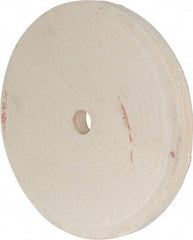 Divine Brothers - 12" Diam x 1" Thick Unmounted Buffing Wheel - Polishing Wheel, 1-1/4" Arbor Hole - Exact Tool & Supply