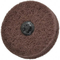 Standard Abrasives - 3" Diam, Medium Mounted Scrubber Buffing Wheel - 2 Ply, Very Fine Grade, 1/4" Shank Diam, 8,000 RPM - Exact Tool & Supply