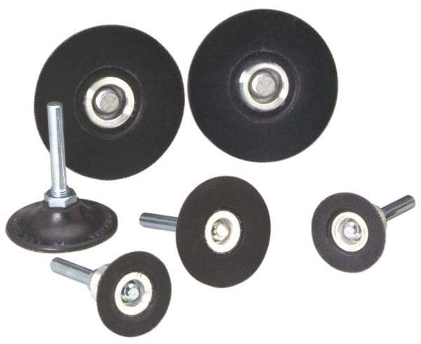 Standard Abrasives - 3" Diam Quick-Change Disc Backing Pad - 1/4" Shank Diam, Soft Density, 12,000 RPM, SocAtt Compatible - Exact Tool & Supply